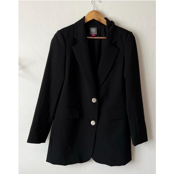 Vince Camuto Jackets & Blazers - Vince Camuto Garden Romance Black Blazer size 4 Career Workwear